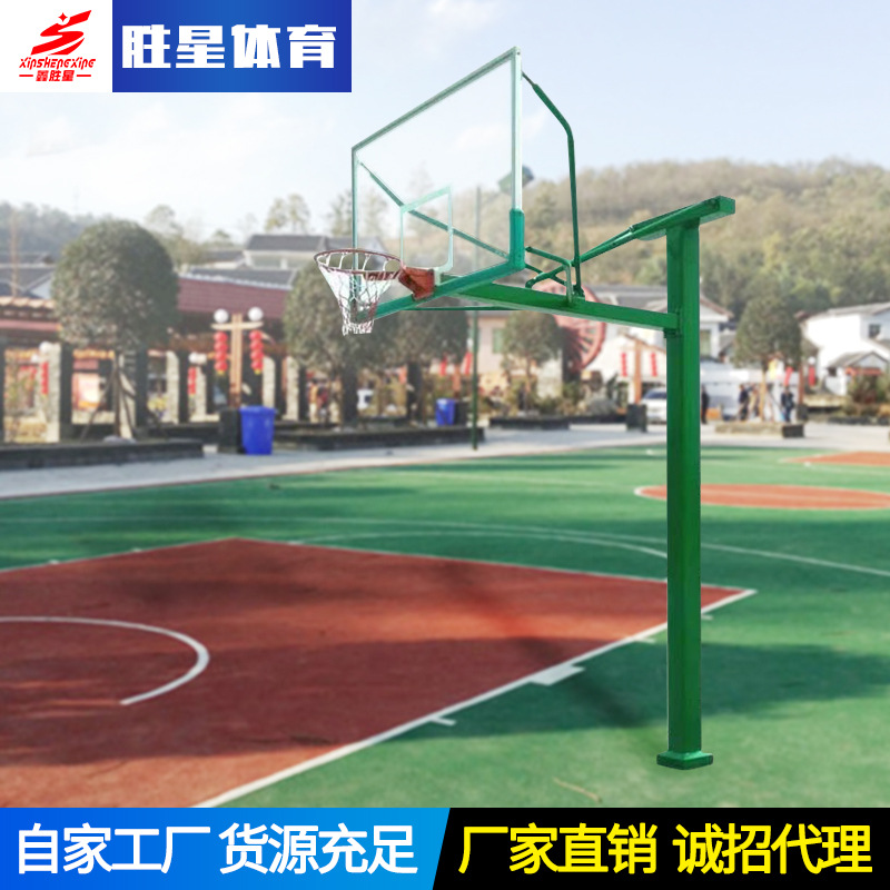 阿克苏地区户外健身区路径液压篮球架 - 方案